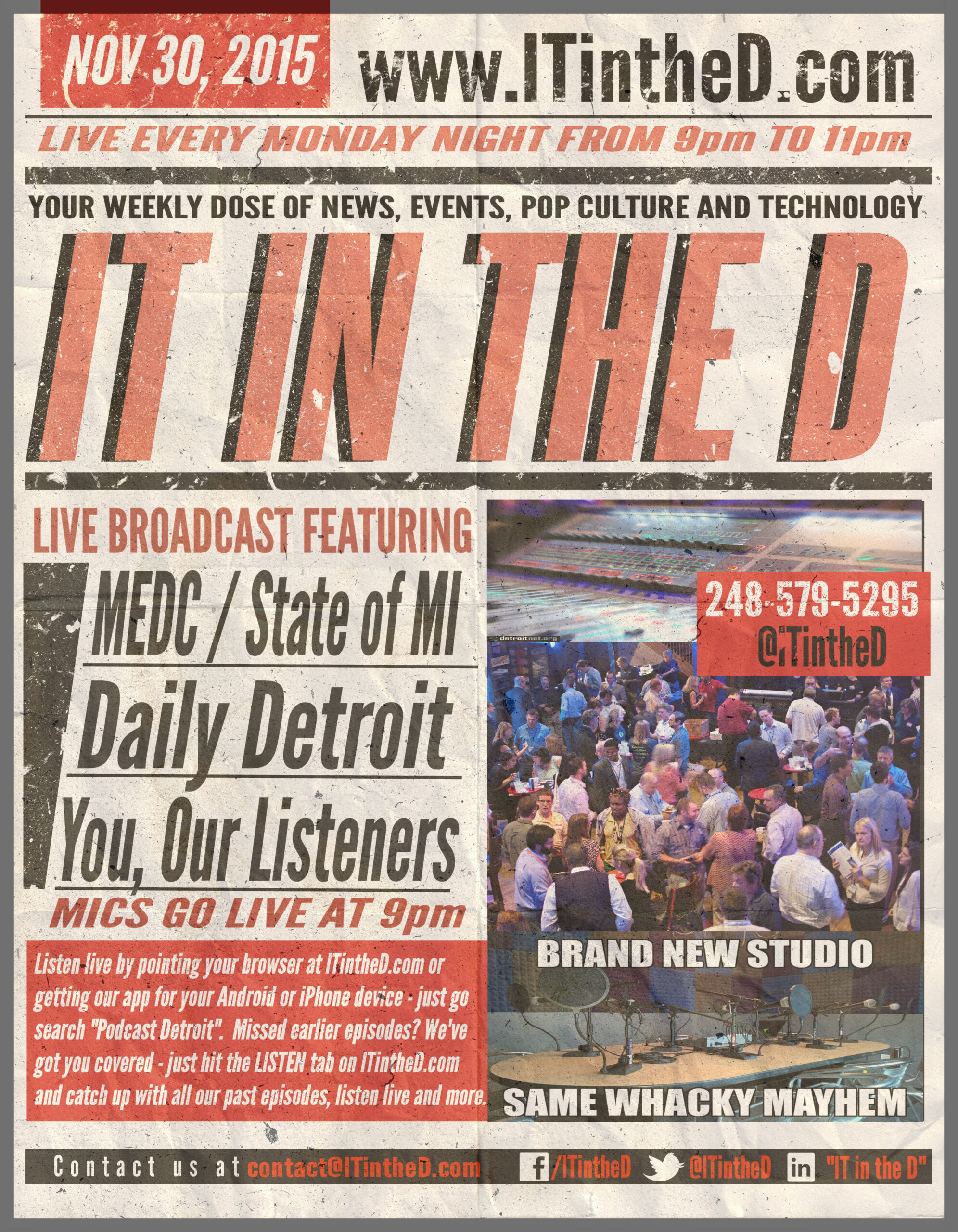State of Michigan, Daily Detroit Tonight, Our Big Event Next Week and More for 11/30/2015
