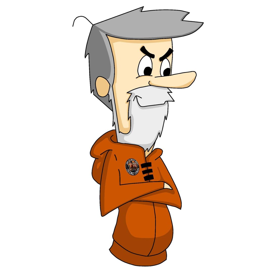 Mike Zapcic as a cartoon